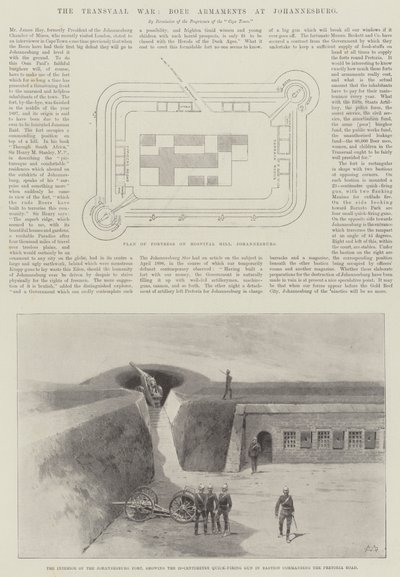 La guerre du Transvaal, armements boers à Johannesburg - Charles Auguste Loye
